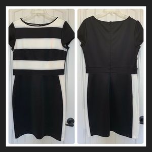 Black & White large horizontal stripes